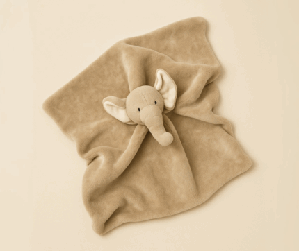 manta de peluche elefante bio