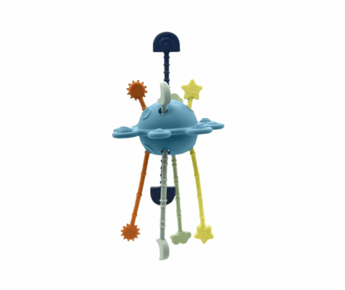 sensorisch babyspeelgoed blauw